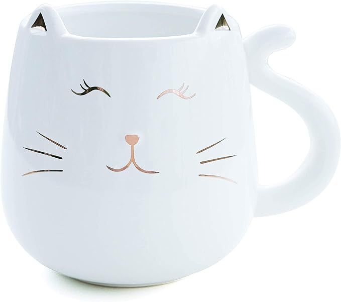Skafil Ceramic Cat Coffee Mug Cute Novelty Mug Cup Tea Cup 17 oz Anniversary Christmas Birthday G... | Amazon (US)