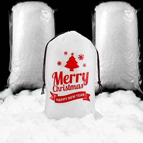 Amazon.com: Shappy 2 Bags Christmas Fake Snow Fluffy Artificial Snow Indoor Snow Blanket Realisti... | Amazon (US)