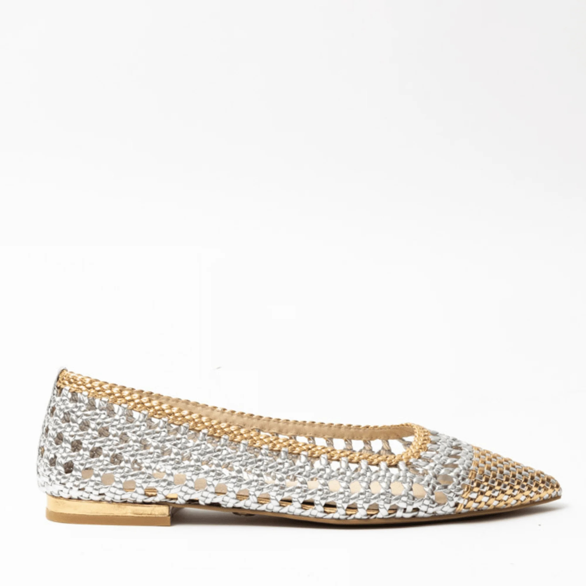 CECELIA NEW YORK - BRIE WOVEN SILVER/GOLD | Cecelia New York