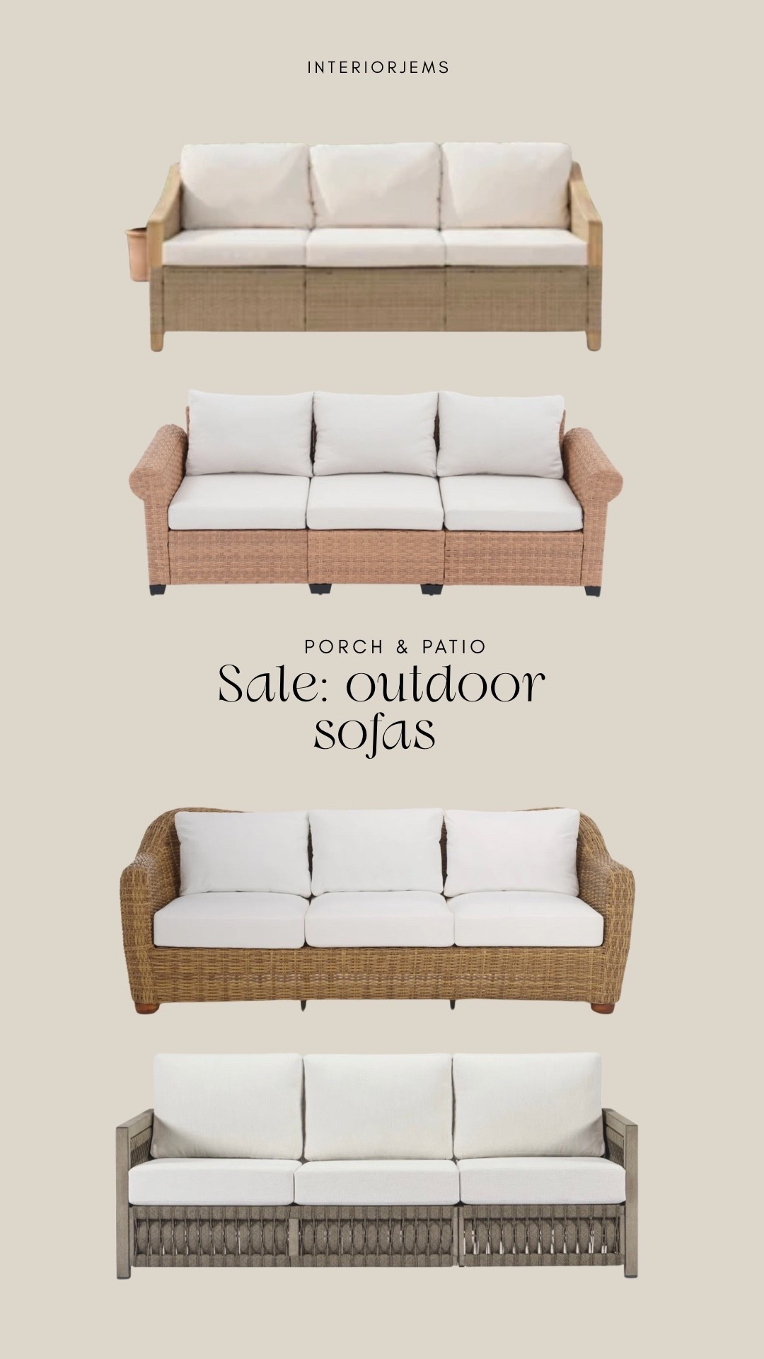 Outdoor sofas on sale for Labor Day fortune patio must have a wicker sofa rattan sofa

#LTKHome #LTKSaleAlert