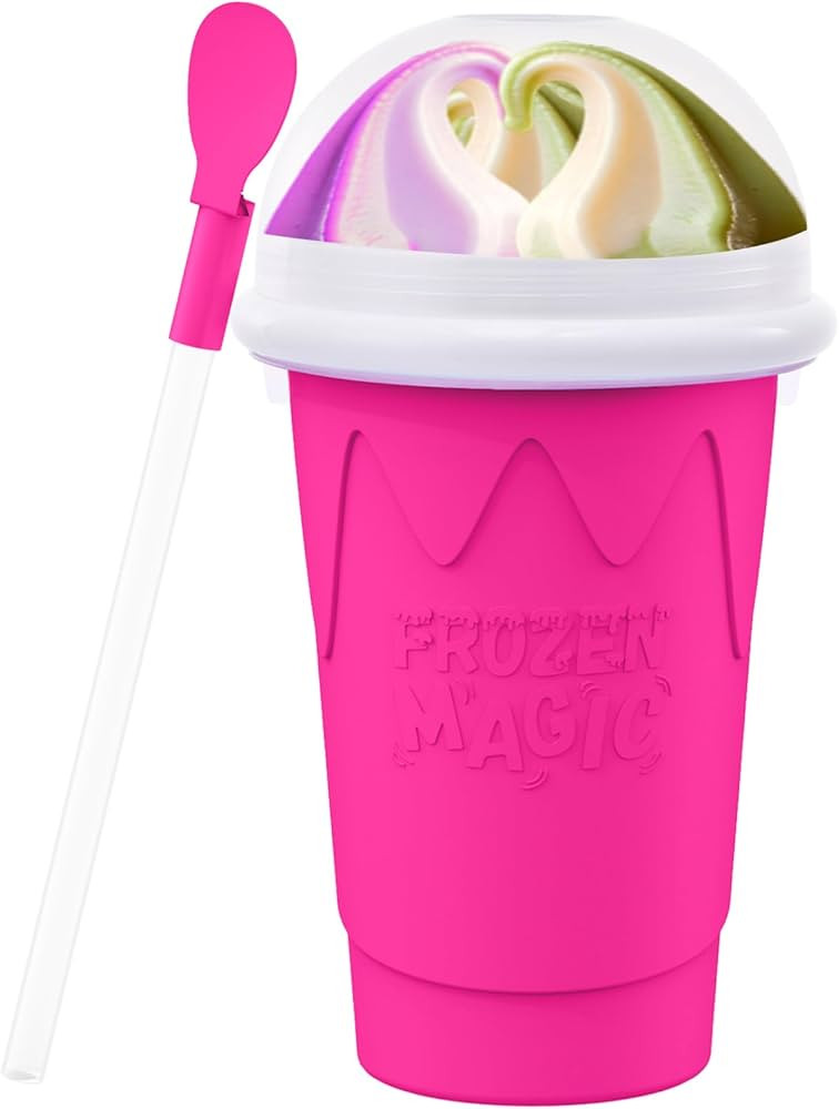 500ML Slushie Maker Cups, Magic Quick Frozen Smoothies Cup for Homemade Milk Shake Ice Cream Make... | Amazon (US)