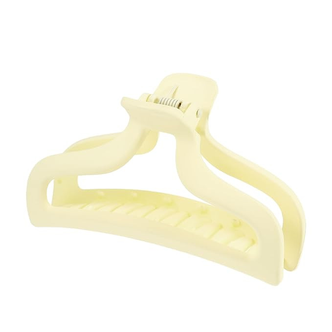 VOCOSTE 1pc Plastic Hair Claws, Hair Clips, Hair Barrettes for Women, Light Yellow, 3.78''x1.85''... | Amazon (US)