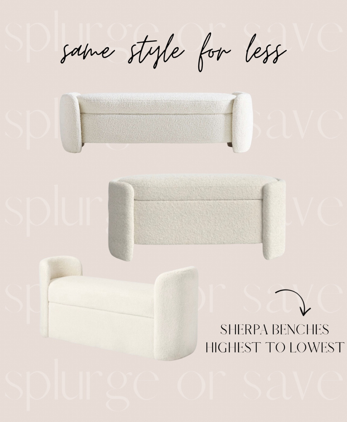 sherpa benches #bench #sherpa #sherpabench #homedecor #homestyling #decor 

#LTKfamily #LTKhome