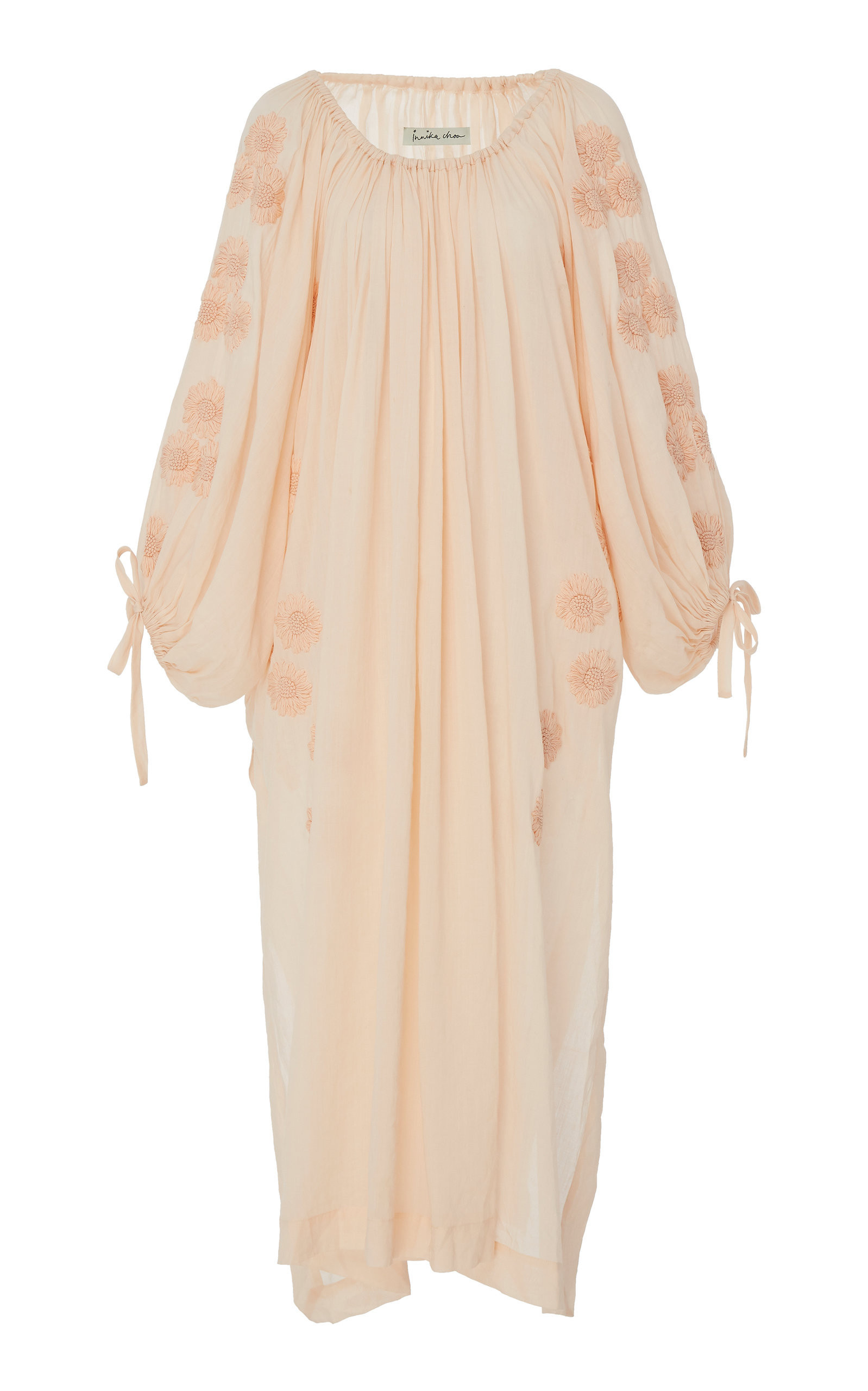 Innika Choo Frida Wailes Floral-Embroidered Cotton-Voile Dress | Moda Operandi Global