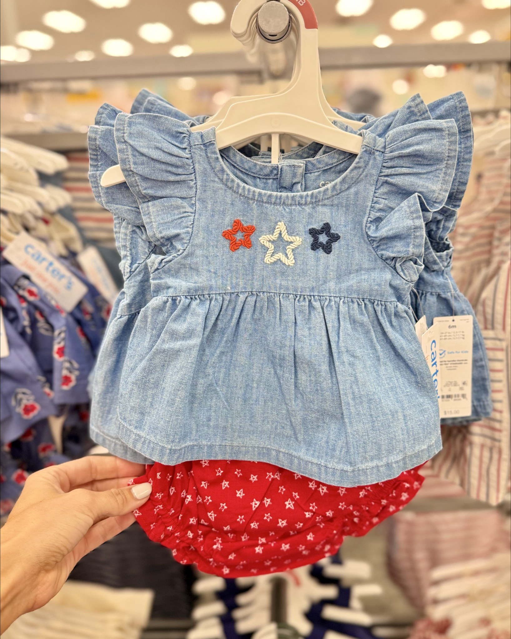NEW! Baby girl patriotic fashion finds dropping at Target 🇺🇸💙 
-

#4thofJuly #FourthOfJuly #babyclothes #girlmom #momofgirls #babyfashion #babygirl #springclothing #babygirlontheway #babygirloutfit #target #targetmom #targetfinds 

#LTKKids #LTKBump #LTKBaby