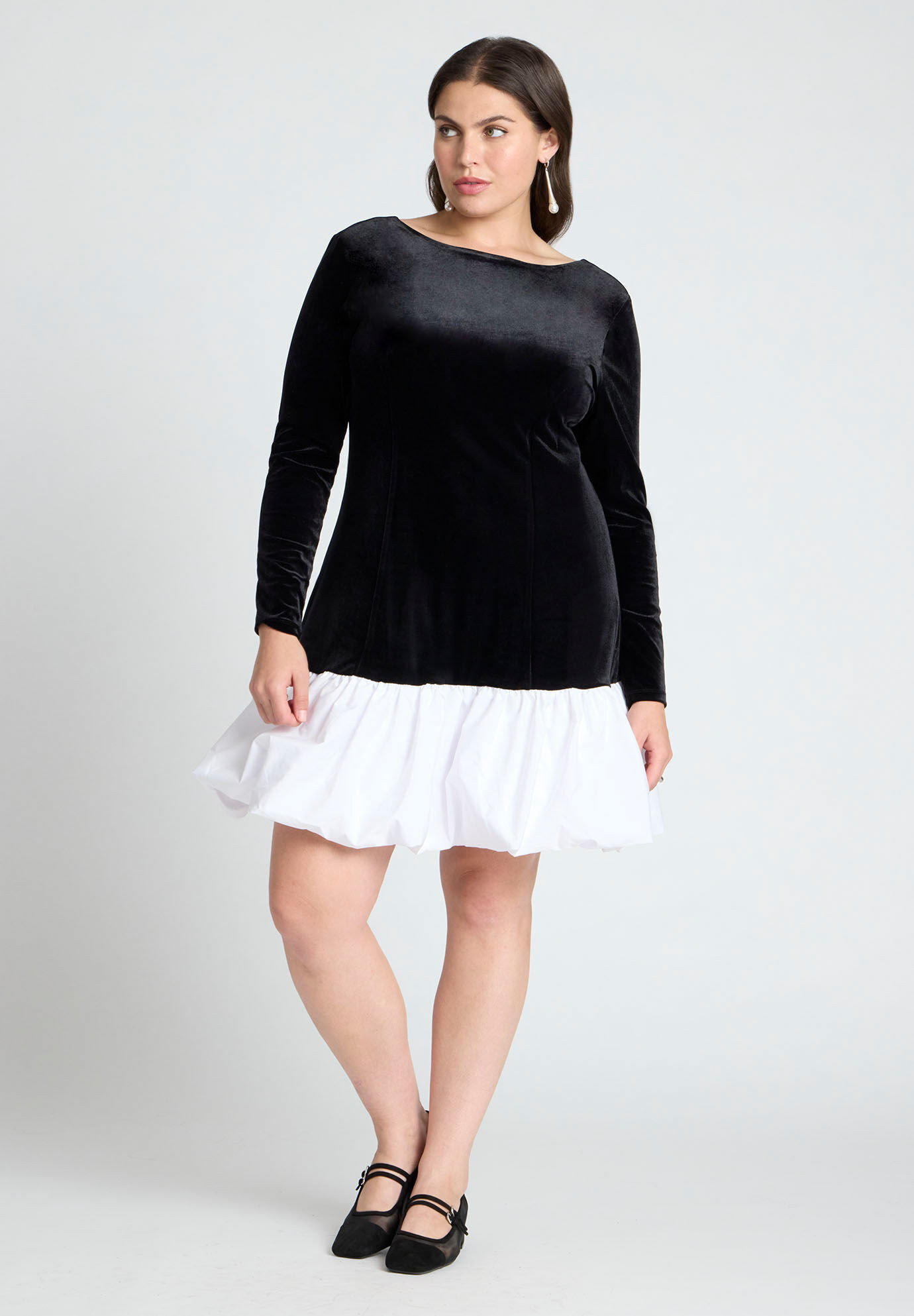 Velvet Mini Dress | Eloquii