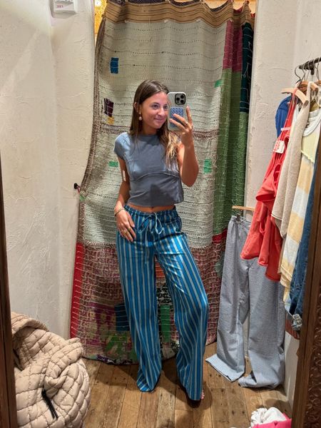 free people try-on haul!! LOVE these pants and this shade of blue🩵

spring outfit, linen pants, baby tee, resort wear 

#LTKtravel #LTKfindsunder100 #LTKSeasonal