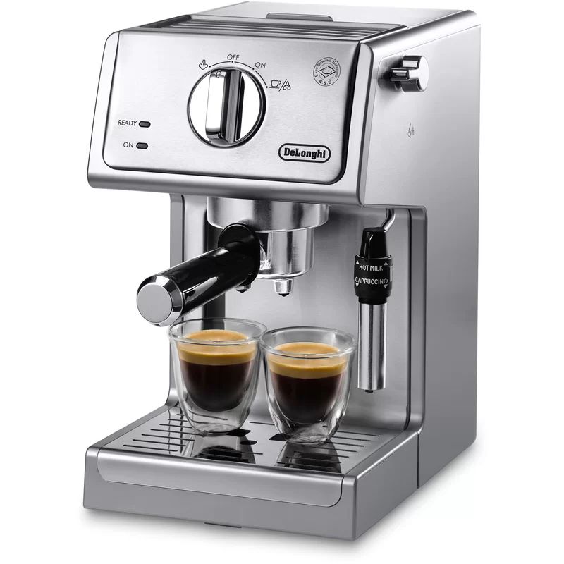 De'Longhi 15 Bar Espresso and Cappuccino Machine with Premium Adjustable Frother | Wayfair North America