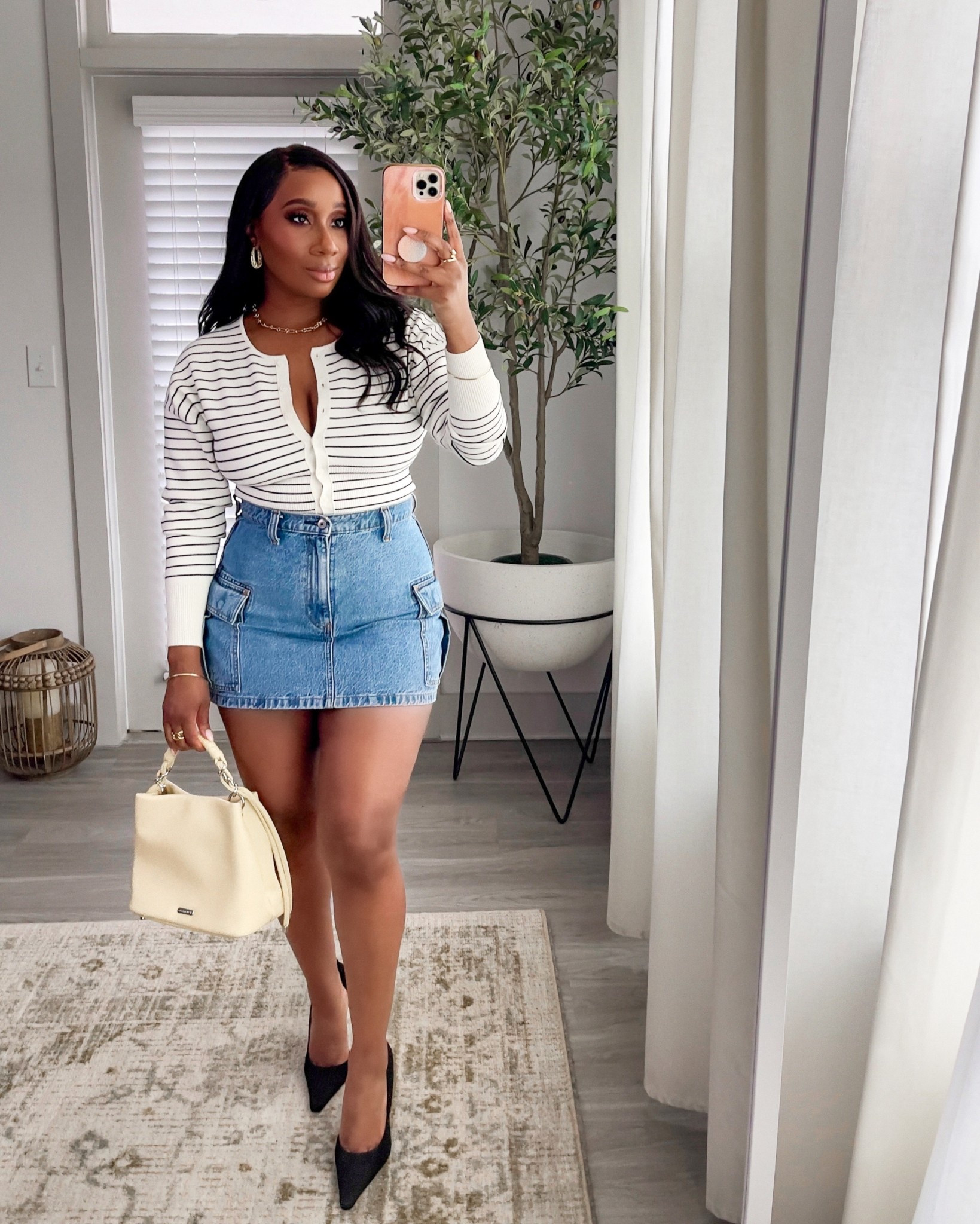 Spring Styles! 🌻 Wearing a small in the cardigan and size 28 in the skirt (similar style) 

Spring styles, style inspo, style ideas, outfit ideas, Aritzia 

#LTKgrwm #LTKootd #LTKSeasonal