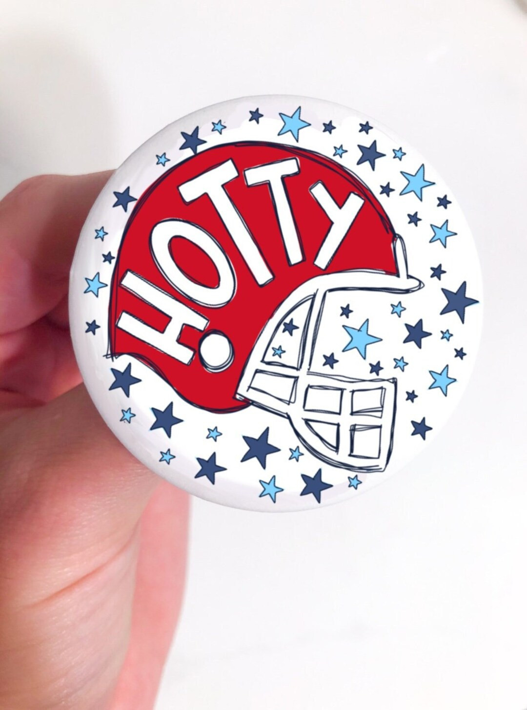 Hotty Helmet Button | Etsy (US)