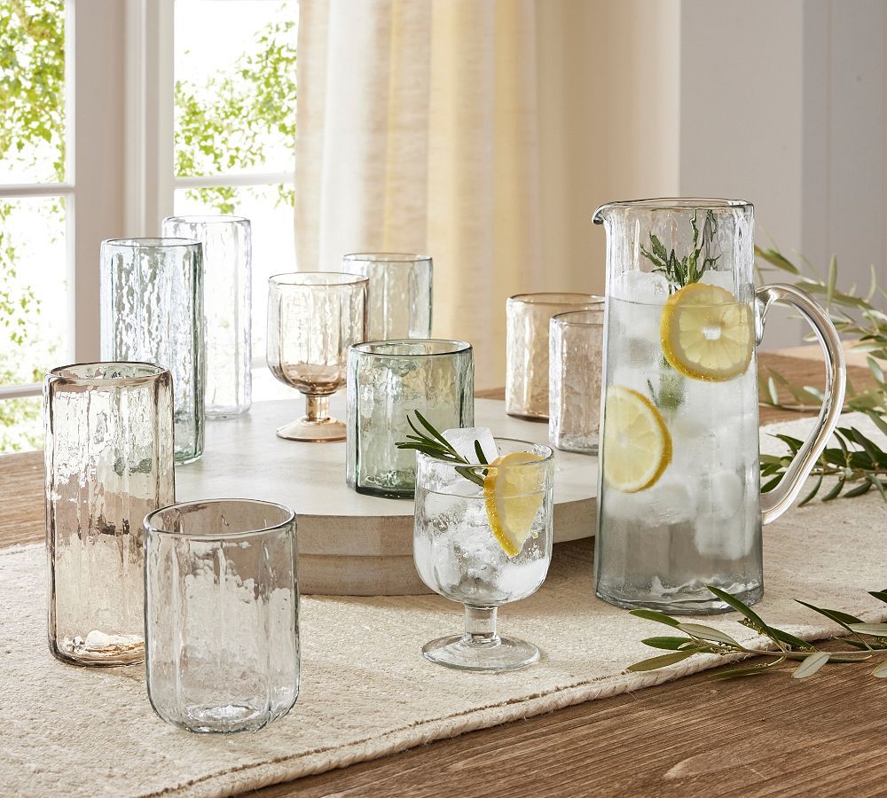 Hammered Café Drinking Glasses | Pottery Barn (US)
