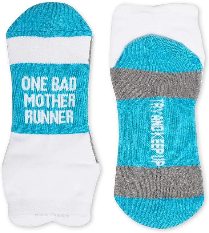 Inspirational Athletic Running Socks | Women's Woven Low Cut | Inspirational Slogans | Over 25 St... | Amazon (US)