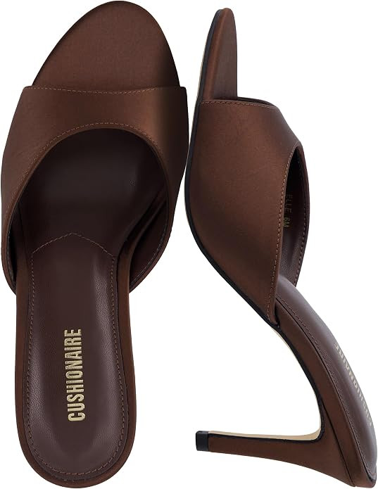 CUSHIONAIRE Elle Pointed Heel Womens Sandal, Open Toe Heeled Mule with Cushioned Memory and Stile... | Amazon (US)