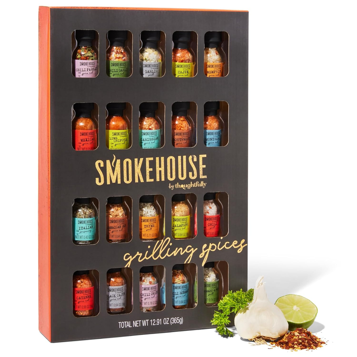 Smokehouse by Thoughtfully Ultimate Grilling Spice Set, Grill Seasoning Gift Set Flavors Include ... | Amazon (US)