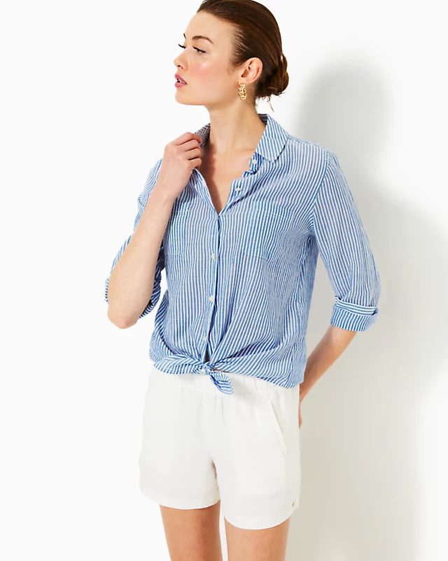 Sea View Button Down Top | Lilly Pulitzer