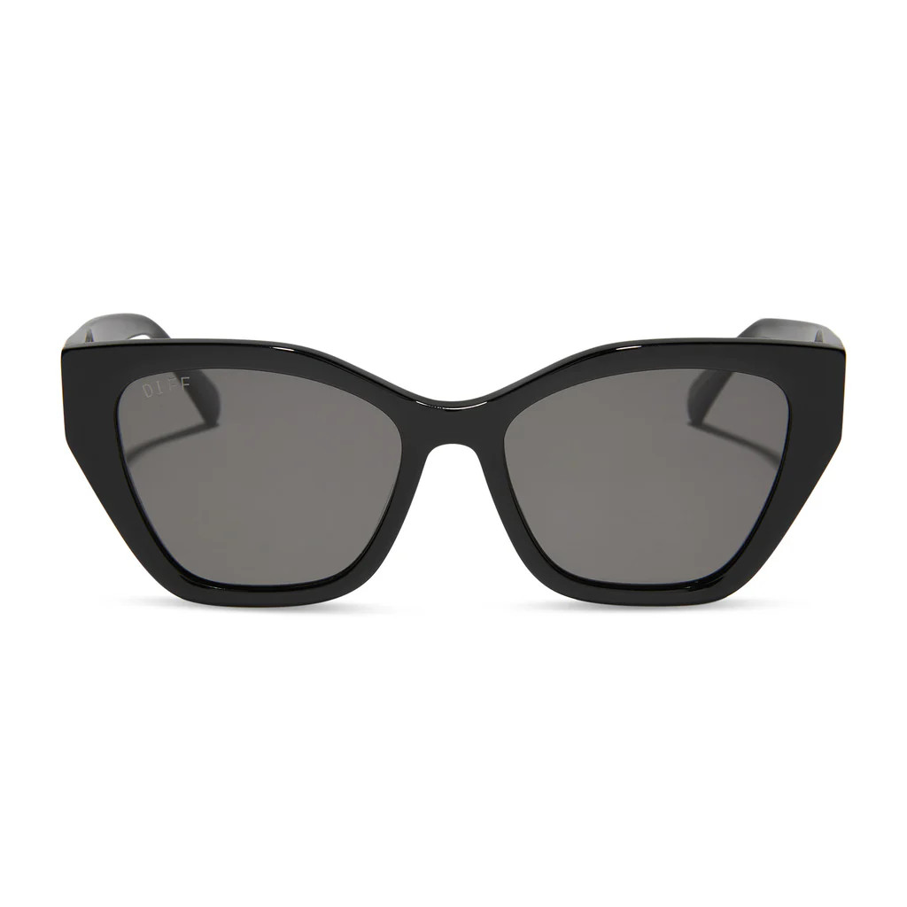 EVIE - BLACK + GREY + POLARIZED SUNGLASSES | DIFF Eyewear