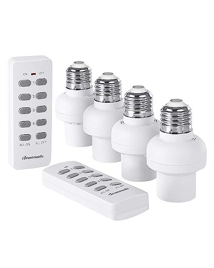 DEWENWILS Remote Control Light Bulb Socket, Wireless Light Socket Switch Kit, Remote Light Socket... | Amazon (US)