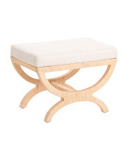 26x19x17 Azura Rattan Ottoman With Cushioned Top | Poufs & Ottomans  | Marshalls | Marshalls