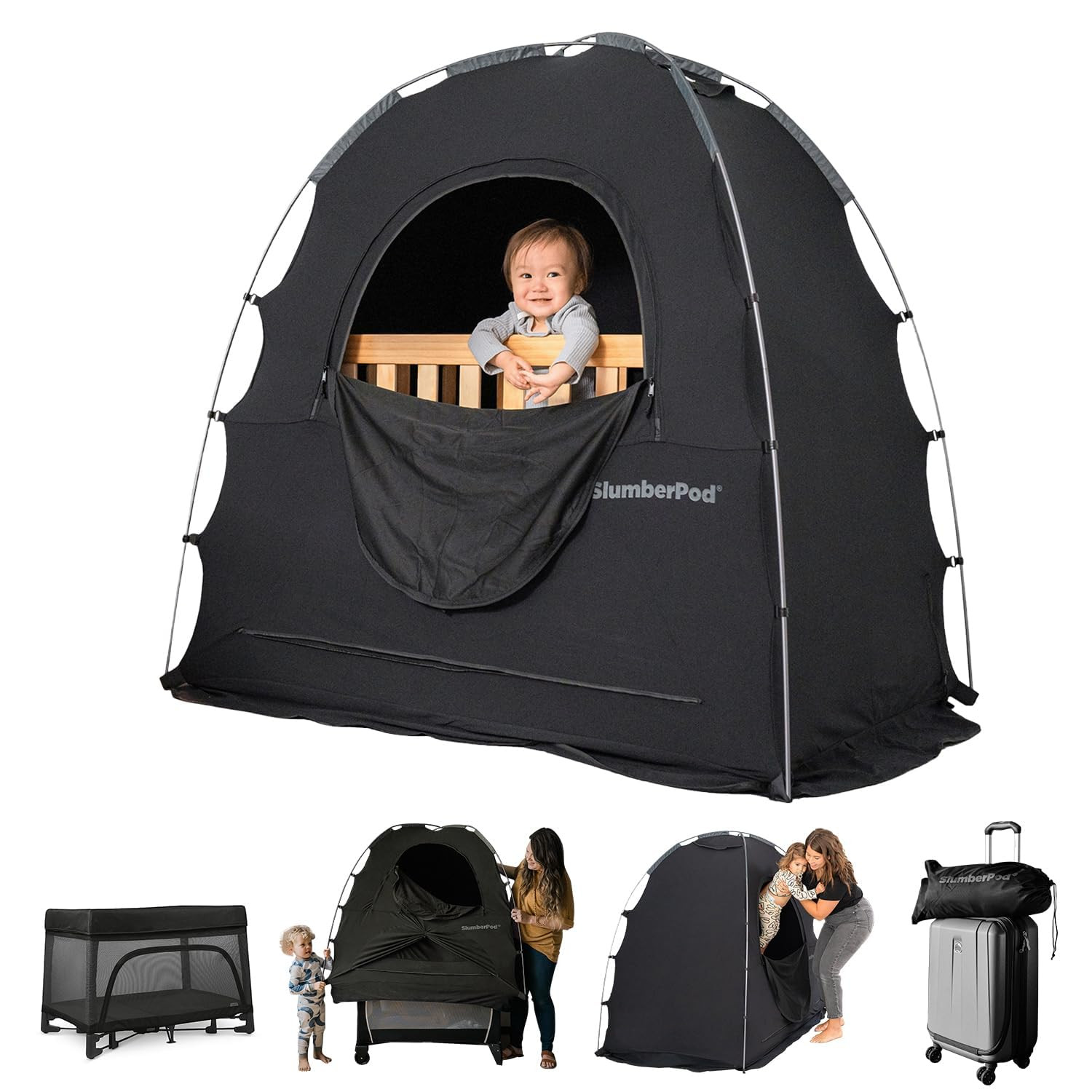 SlumberPod The Original Blackout Sleep Tent Travel Essential for Babies and Toddlers, Mini Crib a... | Amazon (US)