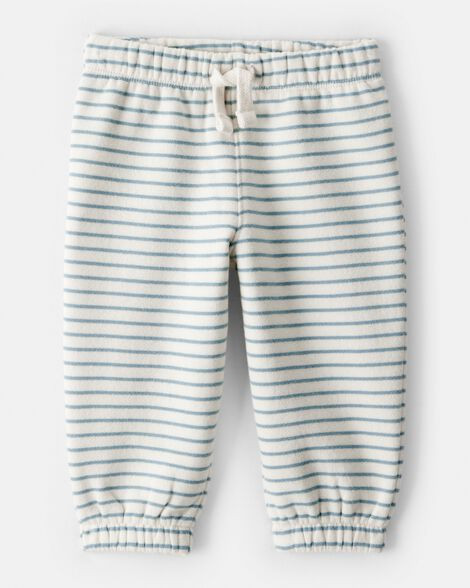 Baby Boy DayDream Fleece Stripe Pants - Blue | Carter's Inc
