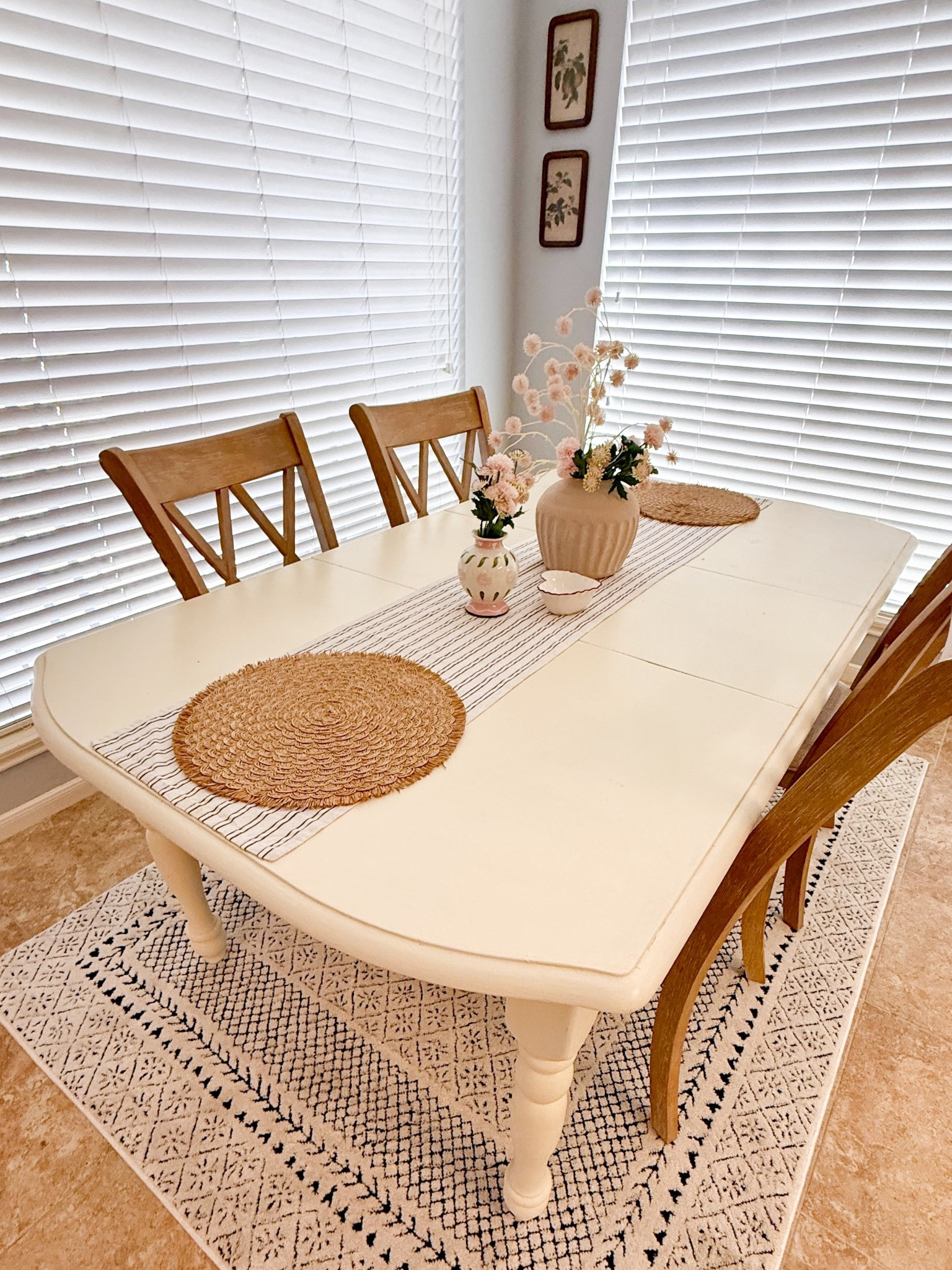 I finally found the perfect rug to go under our kitchen table 🤍 It adds warmth, texture, and the coziest vibes to our kitchen space.✨ Dining Table Rug | Kitchen Table Rug | Kitchen Rug | Cozy Rug | Cozy Home 

#LTKHome