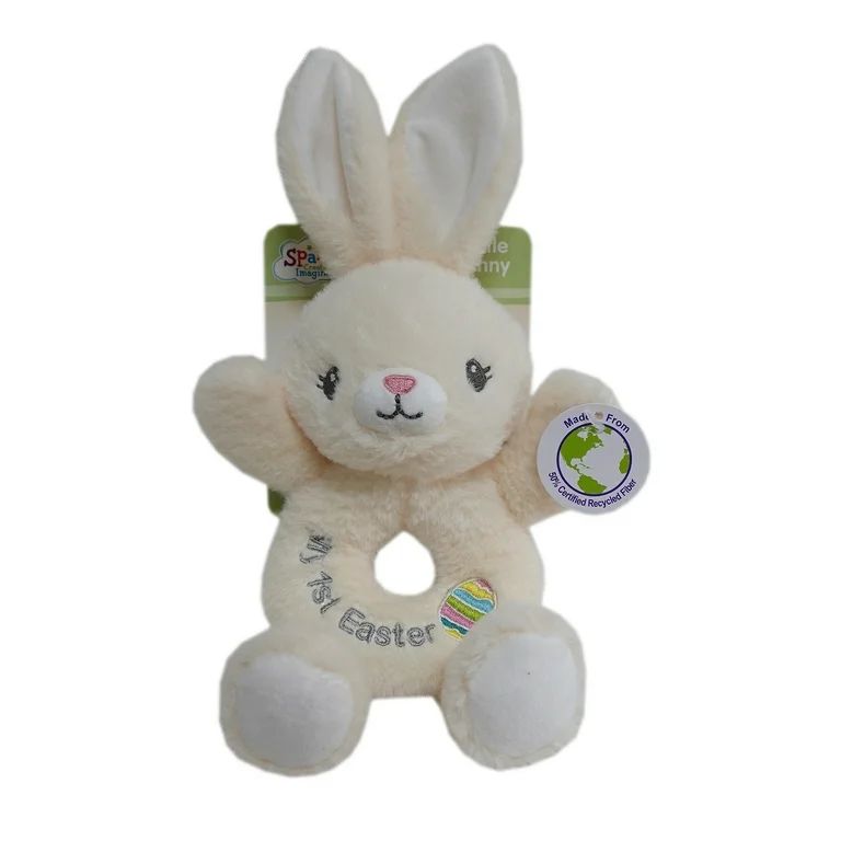 Spark Create Imagine 9.5" Bunny Rattle Plush , Cream for all ages,unisex | Walmart (US)