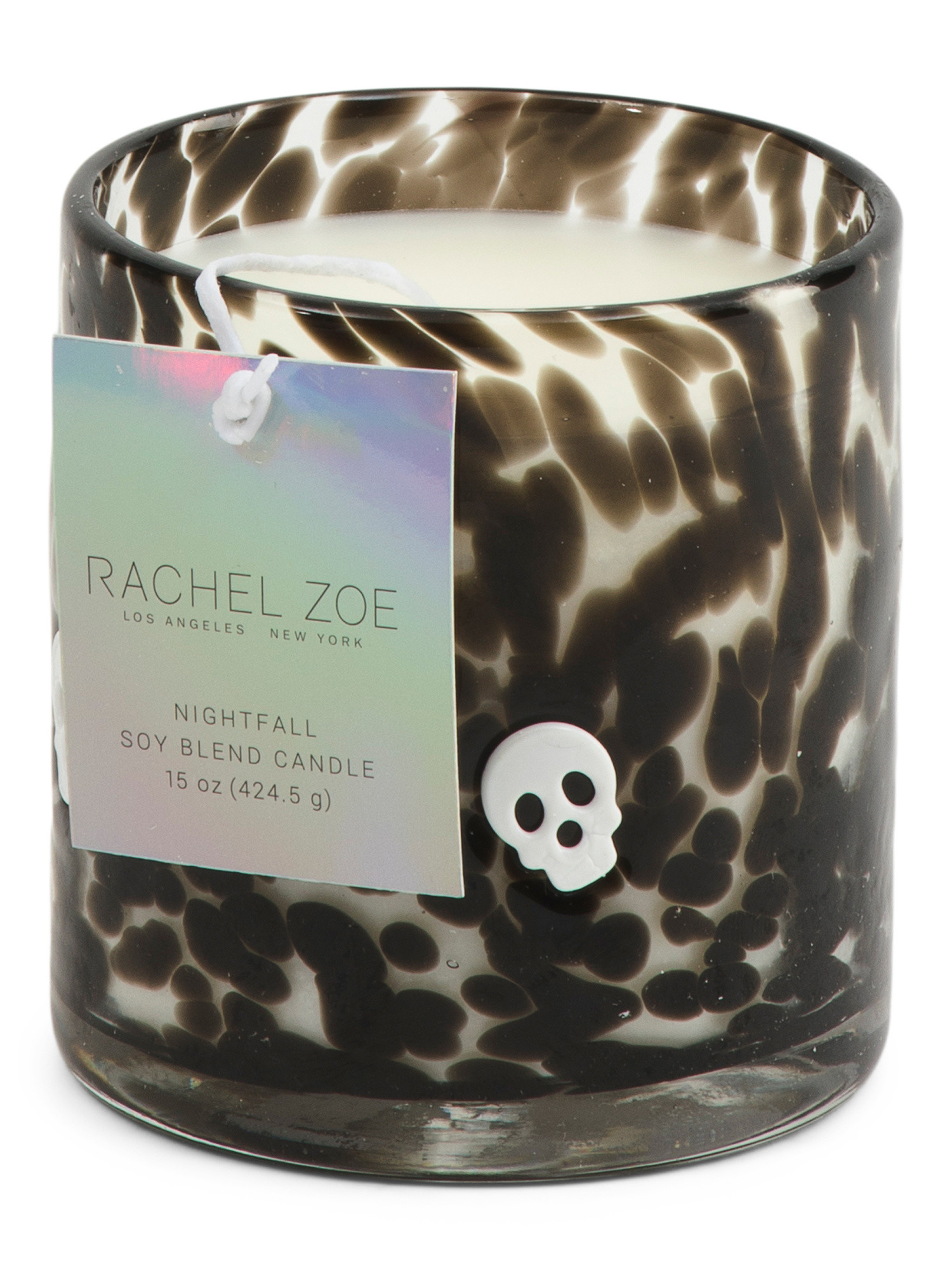15oz Scented Candle In Skull Embossed Decorative Glass Jar | TJ Maxx