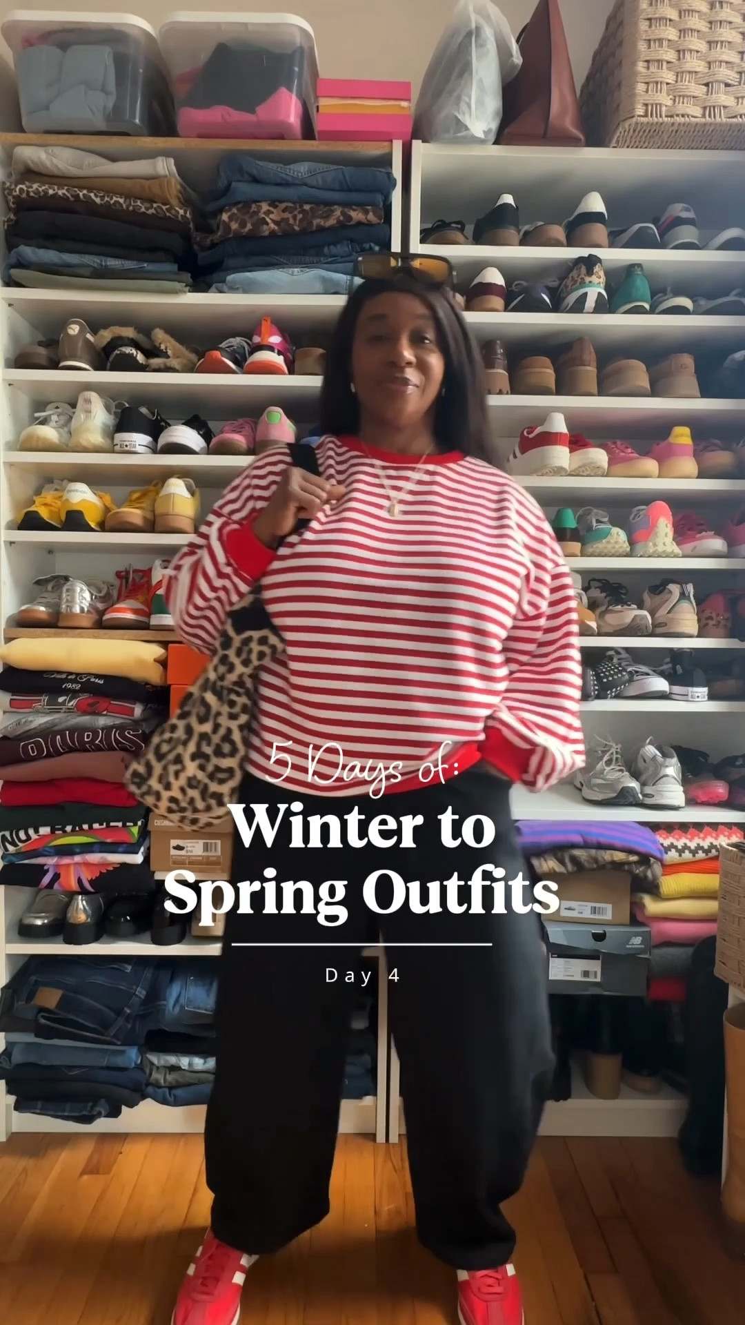 Winter to Spring OOTD:
Top is Large
Joggers are XL


#LTKootd #LTKMidsize #LTKPetite