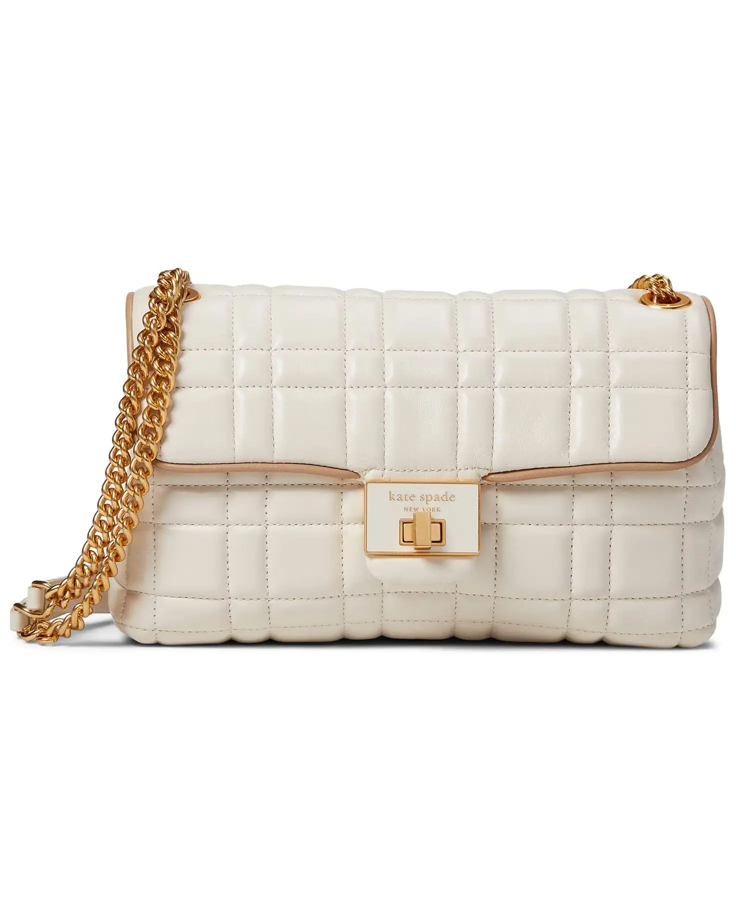 Kate Spade New York Evelyn Quilted Leather Medium Convertible Shoulder Bag | Zappos