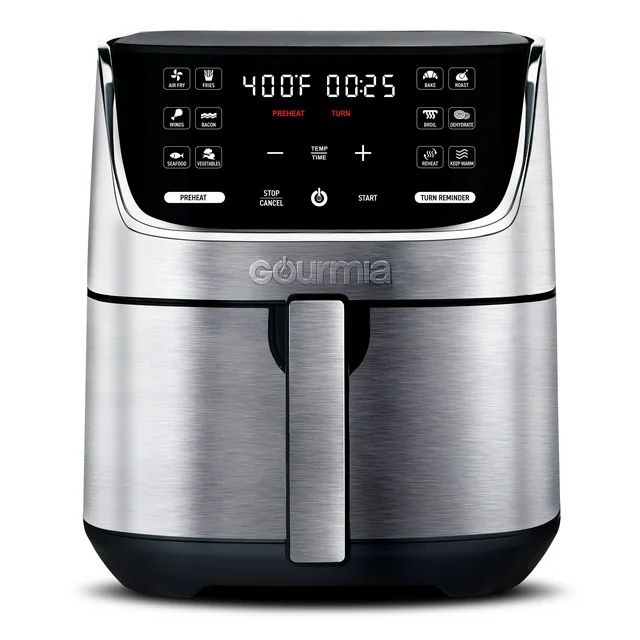 Gourmia 7 QT Digital Air Fryer with 12-One Touch Presets, GAF734, New, 13.5 in | Walmart (US)