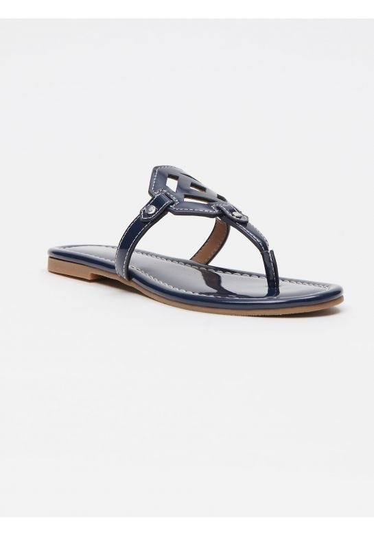 Lucy Patent Leather Sandal in Coco Plum | J.McLaughlin