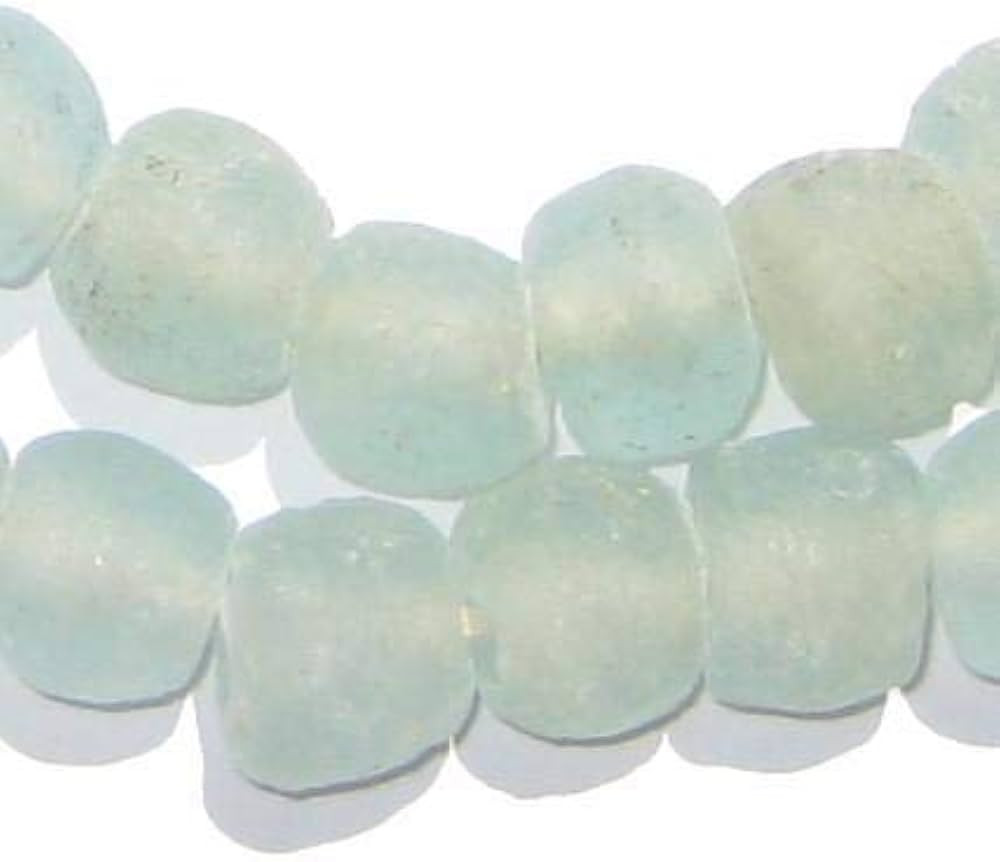 TheBeadChest African Recycled Glass Beads, Strand, for Jewelry Making, Home Decor, Handmade in Gh... | Amazon (US)