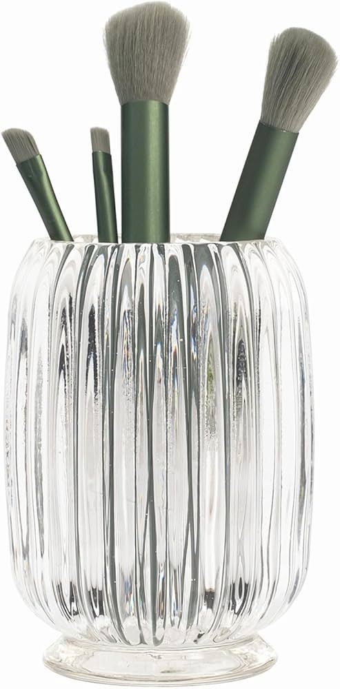 CESTATIVO Makeup Brush Holder Organizer, Glass Cosmetic Makeup Brush Storage, Makeup Brush Cup, P... | Amazon (US)
