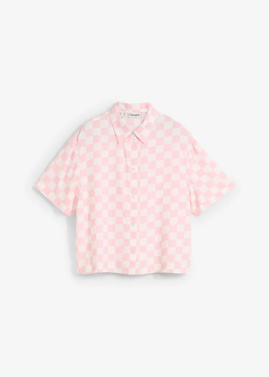 Karierte Kurzarmbluse | Bonprix DE