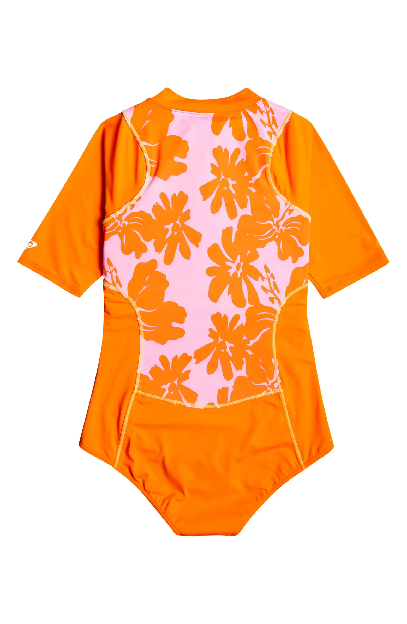 x Kate Bosworth Short Sleeve Rashguard One-Piece Swimsuit | Nordstrom