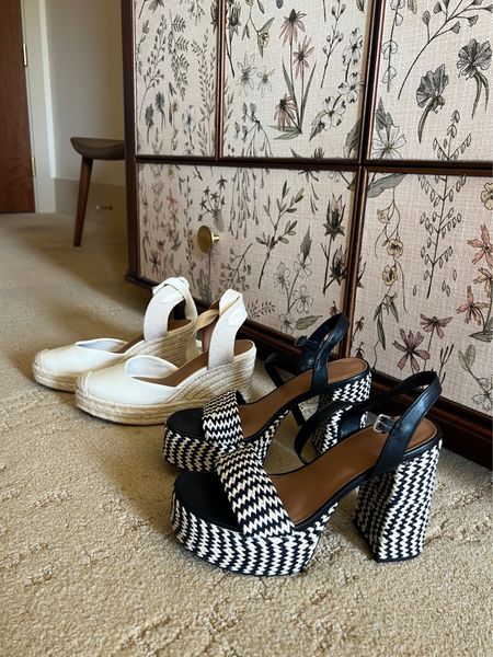 Espadrilles and platform heels - some of my favorite Target finds this season 

#LTKFindsUnder50 #LTKShoeCrush