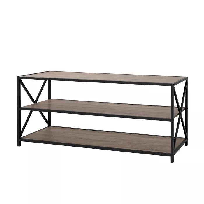 Frame Metal and Wood Console Table 60" - Saracina Home | Target