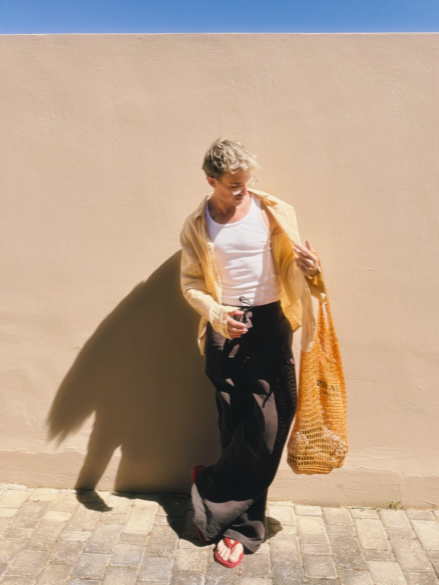 Men’s yellow line shirt with relaxed from trousers and vest. Perfect for summer adventures 

#LTKmens #LTKeurope #LTKtravel