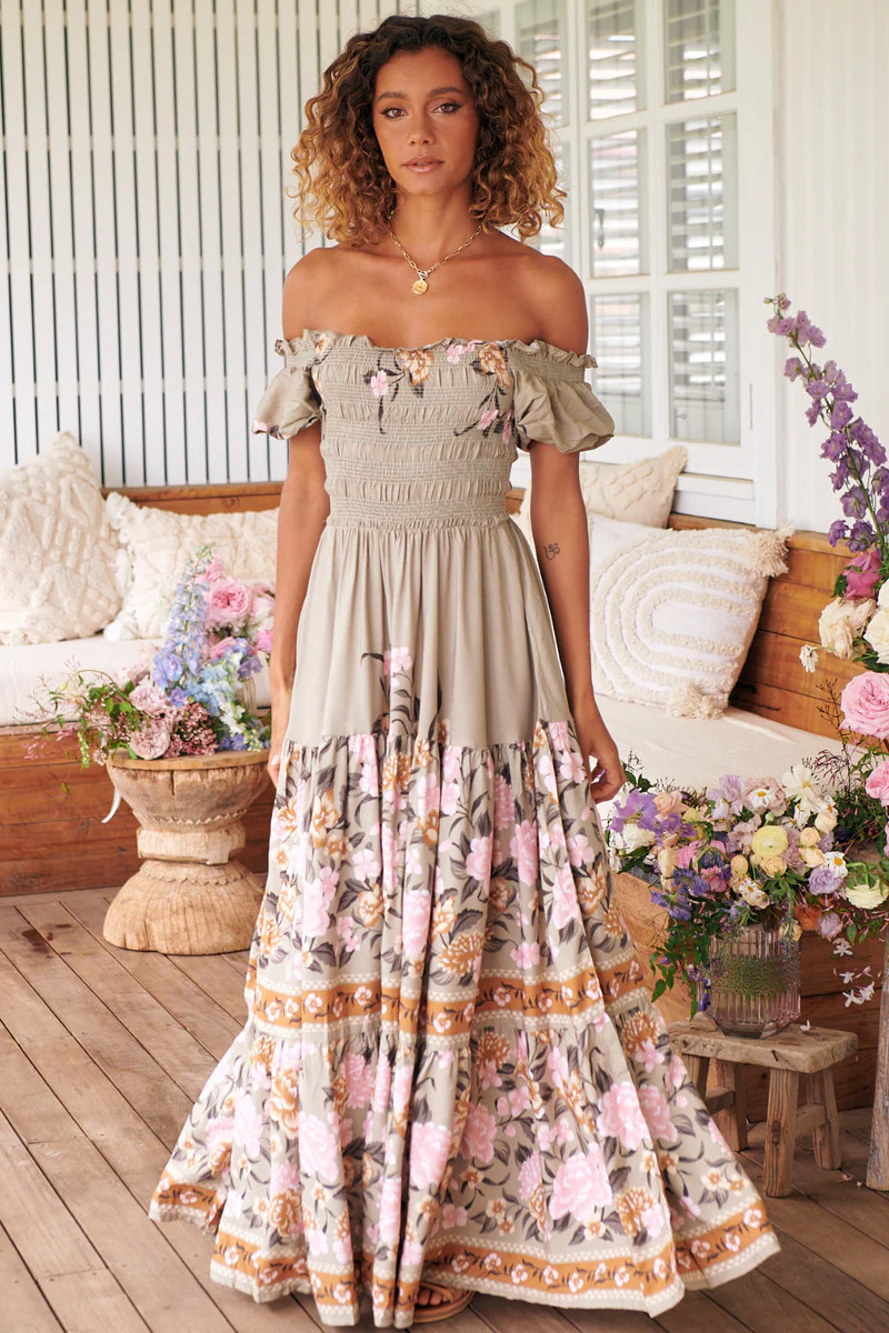 Exclusive Jaase: Claudette Maxi Dress - Adore You Print | saltycrush.com | Salty Crush