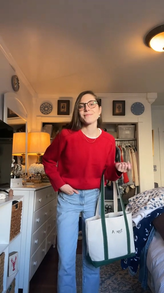 Preppy outfit, classic style, Ralph Lauren aesthetic, Nancy Meyers aesthetic, Abercrombie, Madewell, j crew, loafers, ll bean boat bag

#LTKStyleTip #LTKShoeCrush #LTKItBag