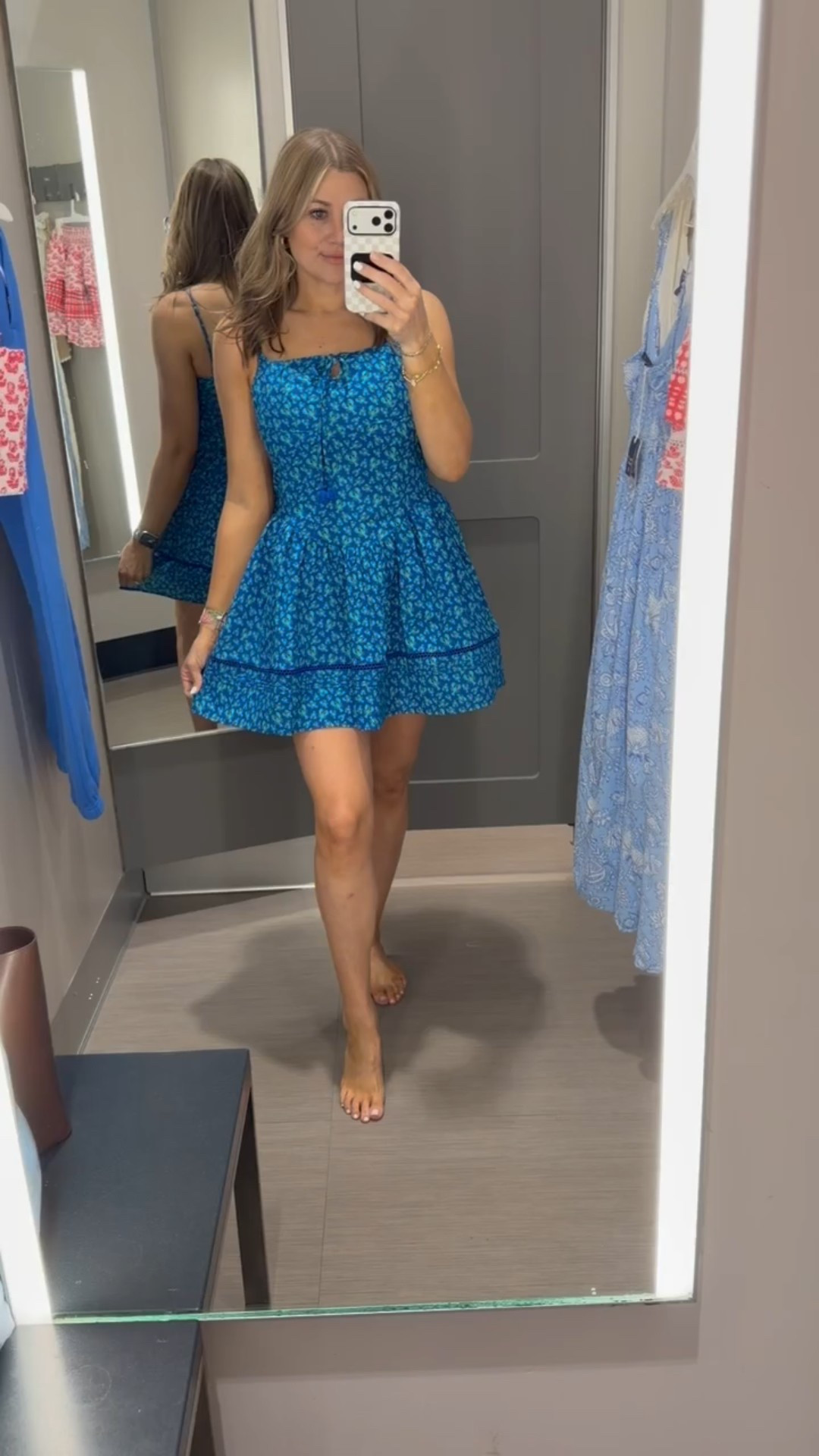 This blue mini dress from the Roller Rabbit x Target collection is such a fun and easy piece for spring and summer. The playful print and easy fit make it perfect for brunch, vacation days, or any warm weather plans when you want something cute but effortless.

roller rabbit target dress, blue mini dress outfit, roller rabbit target collab, spring mini dress, vacation dress for women, playful printed dress, casual brunch dress, warm weather outfit idea, effortless summer dress, chic casual style, SavannahK

#LTKTravel #LTKootd #LTKmomlife