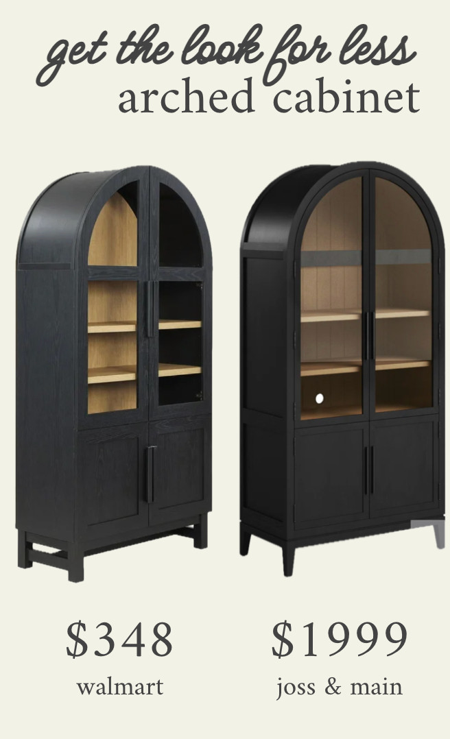Get the look for less! Arched cabinets are so pretty for storage and decor, and this Walmart version is an amazing price! Also comes in sage green.
...........
Home decor home storage arched cabinet arch cabinet game storage playroom storage Anthropologie cabinet Anthropologie dupe Anthropologie furniture playroom furniture Walmart furniture Walmart decor Walmart new arrivals wayfair finds wayfair cabinets black cabinet living room decor dining room decor playroom decor shelfie home organization playroom organization home decor inspo storage ideas viral cabinet black cabinet with doors cabinet with glass doors housewarming gift  

#LTKKids #LTKSaleAlert #LTKHome