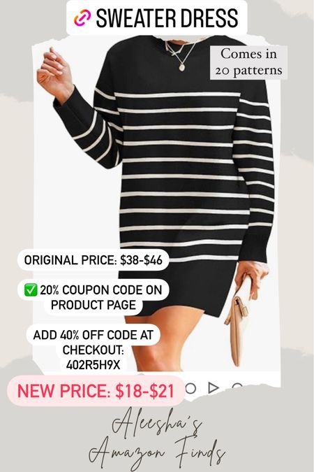Sweater dress
Fall outfit
Amazon finds 
Amazon deals

#LTKCyberWeek #LTKsalealert #LTKfindsunder50