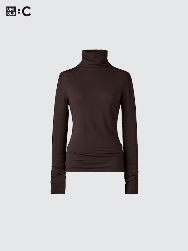 HEATTECH Cashmere Blend T-Shirt | Extra Warm | Turtleneck | UNIQLO (US)