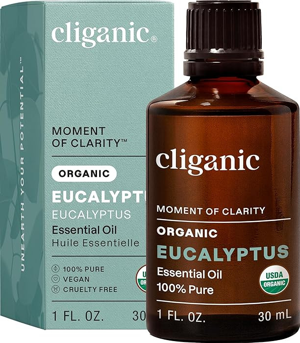 Cliganic Organic Eucalyptus Essential Oil, 100% Pure | Natural Aromatherapy Oil for Diffuser Stea... | Amazon (US)