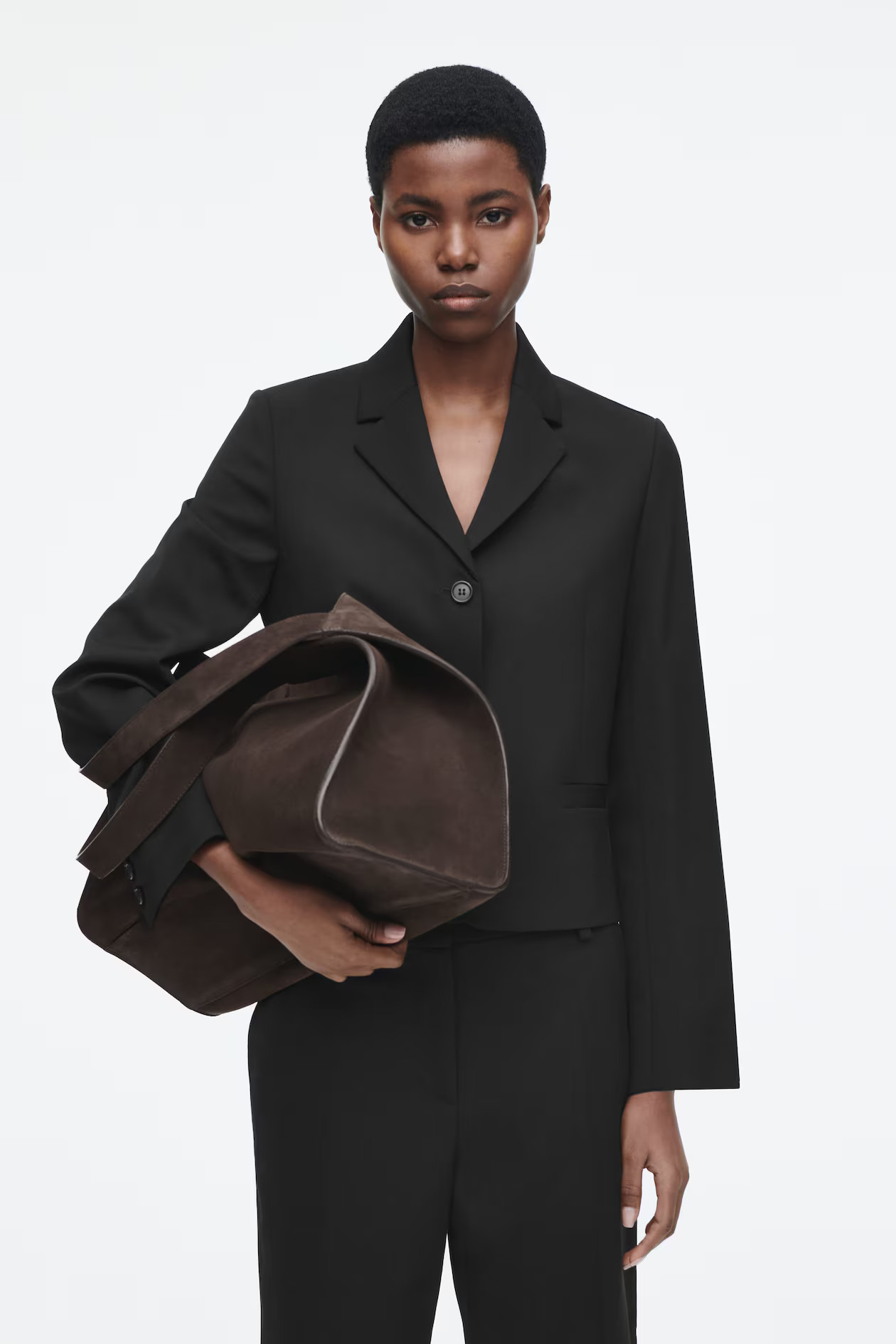 BOLSO TOTE ALCOVE DE PIEL - MARRÓN | COS (EU)