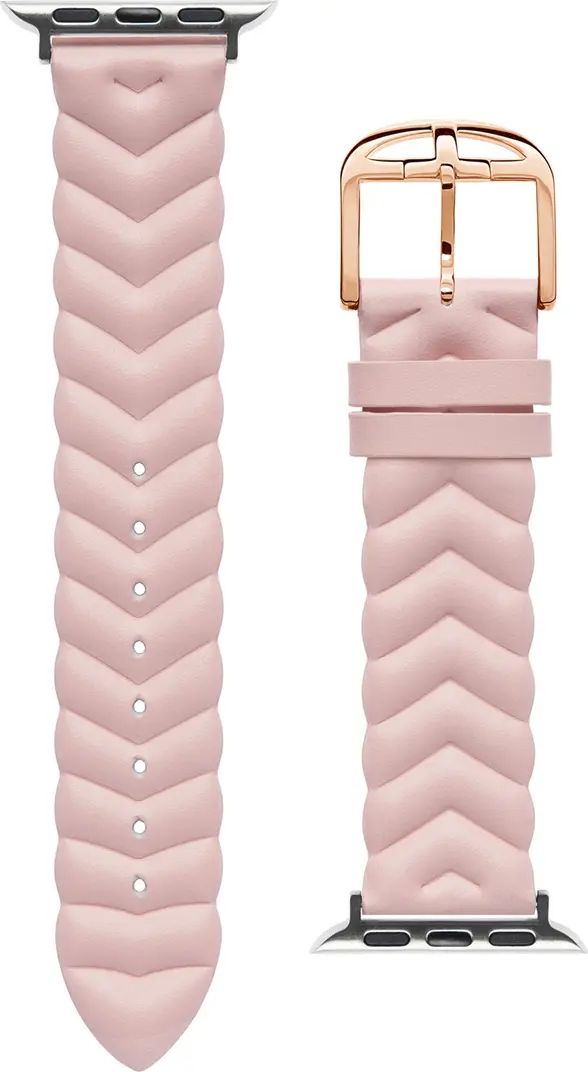 Chevron Leather Apple Watch® Band | Nordstrom