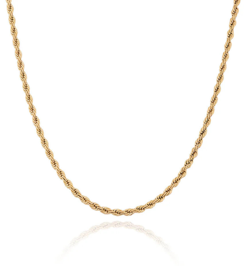 Small Rope Chain Necklace (Gold) | Abbott Lyon