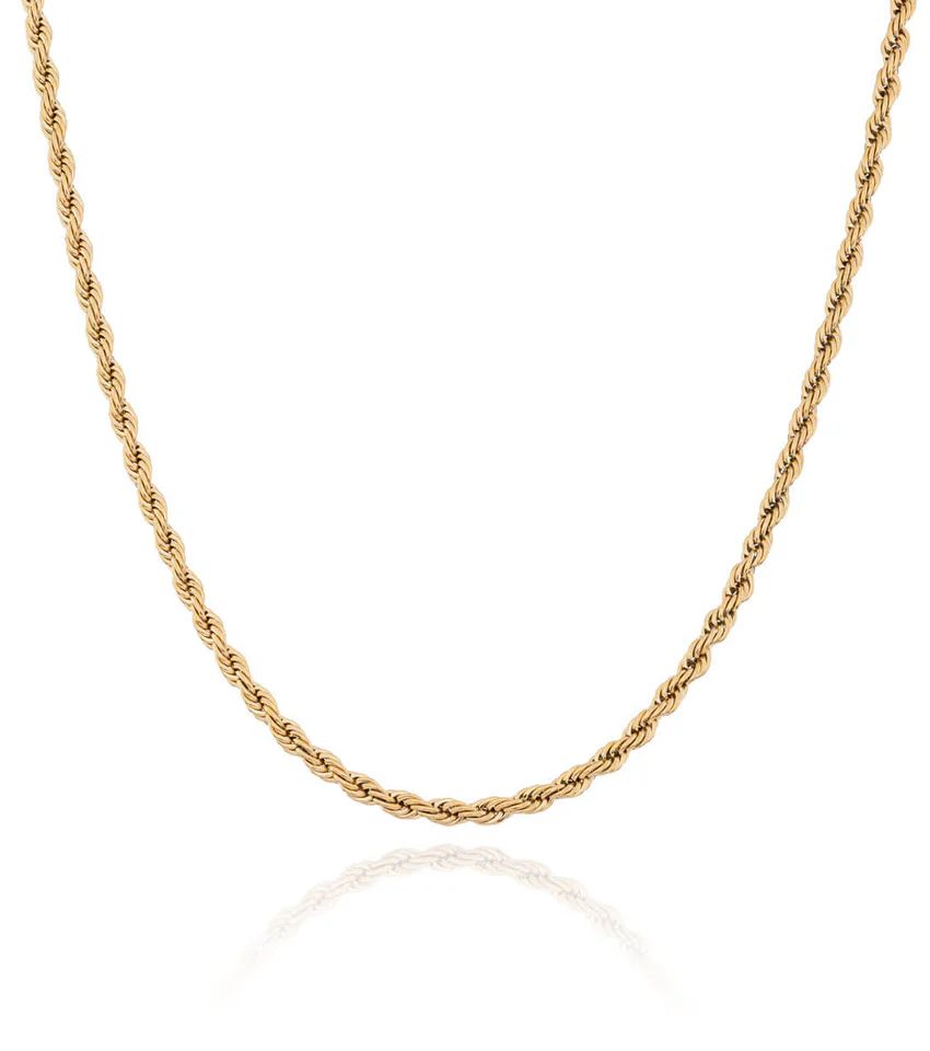 Small Rope Chain Necklace (Gold) | Abbott Lyon