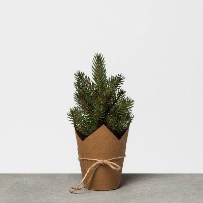 Faux Pine Tree with Craft Paper - Hearth & Hand™ with | Target